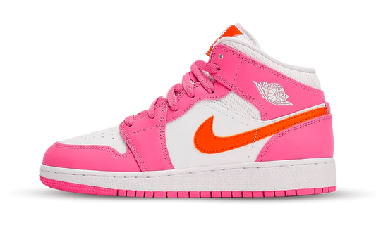 Jordan 1 Mid Pinksicle Safety Orange