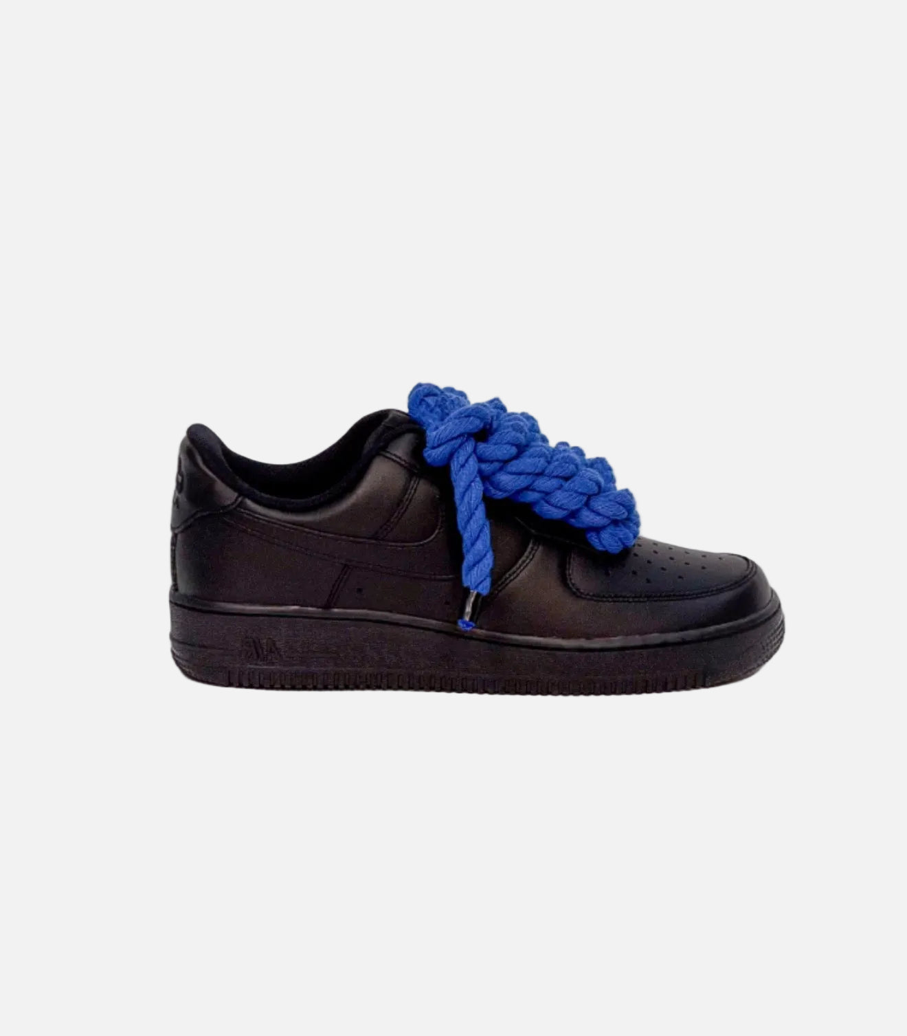 Air Force 1 Black Rope Laces Blue