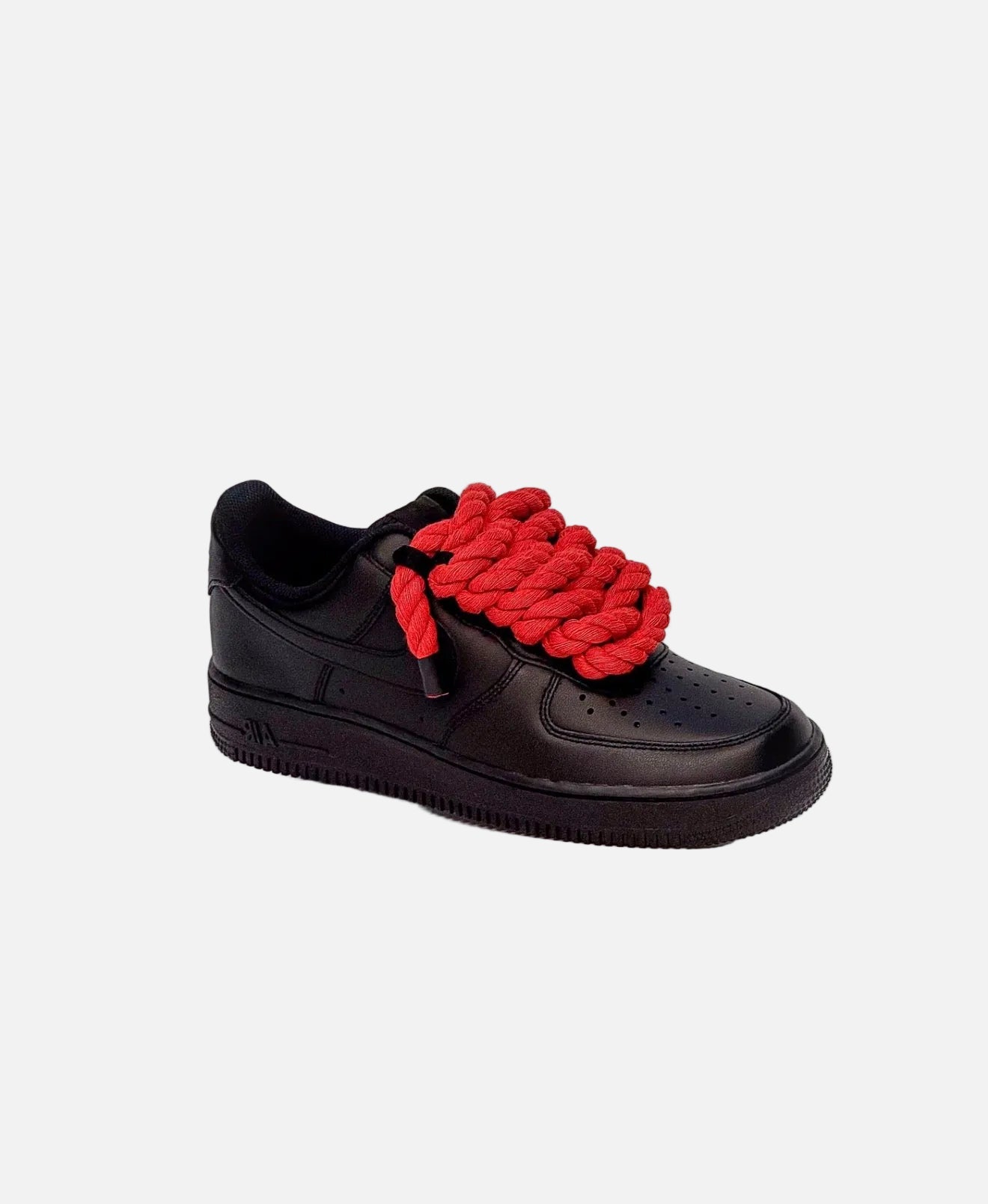 Air Force 1 Black Rope Laces Red