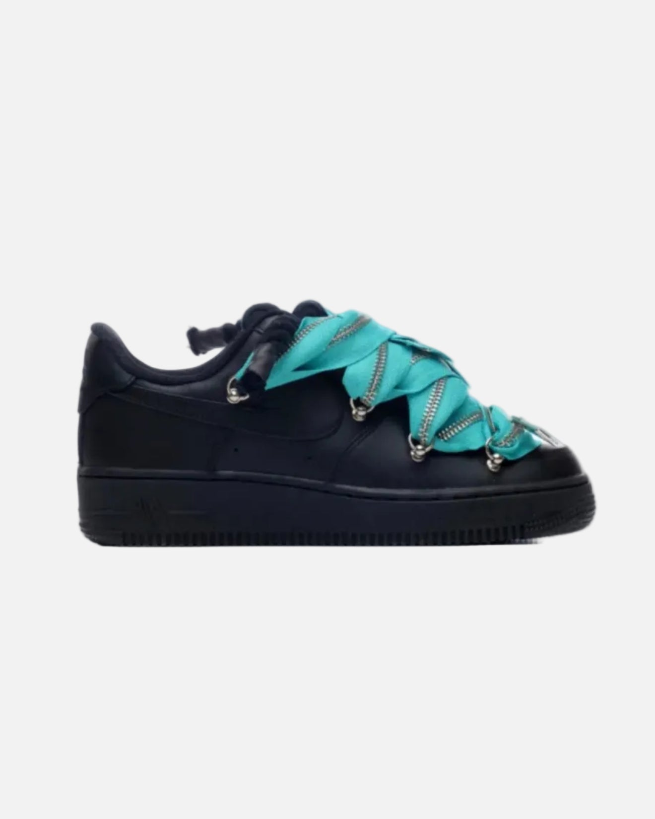 Air Force 1 Black Zip Azzurre