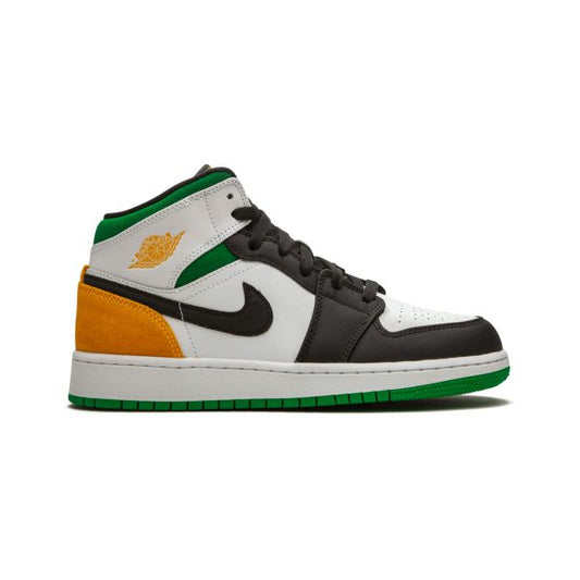 Jordan 1 Mid SE White Laser Orange Lucky Green