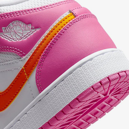 Jordan 1 Mid Pinksicle Safety Orange