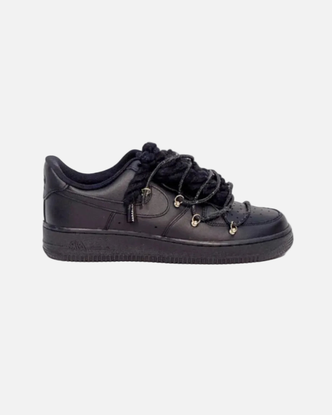 Air Force 1 Black Overlaces Black