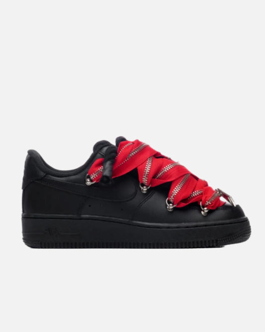 Air Force 1 Black Zip Red