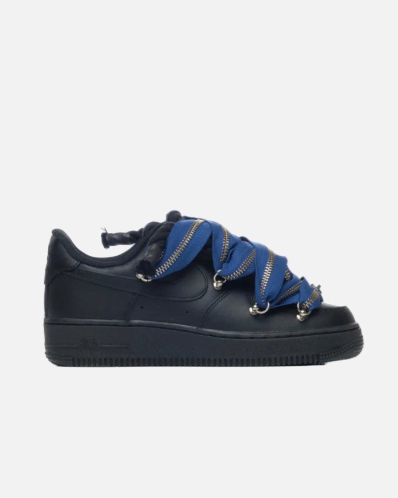 Air Force 1 Black Zip Blue