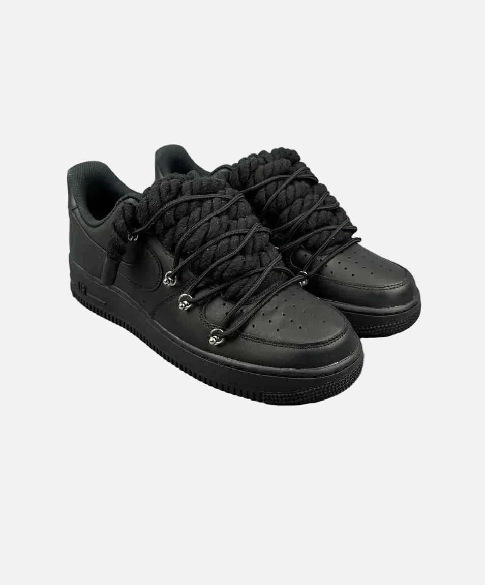 Air Force 1 Black Overlaces Black